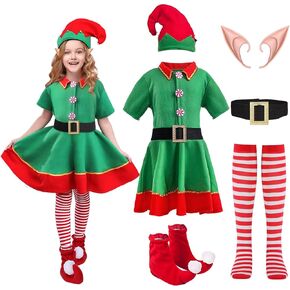 Elf Costume for Kids Girl and boy Christmas elf costumes, elf outfit for kids