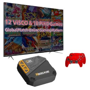 NEOCADE Retro Game Console with Pre-loaded Genuine VISCO and PIKO Games, Online Gaming Platform, 2 Controllers and HDMI Cable Included in Kuwait