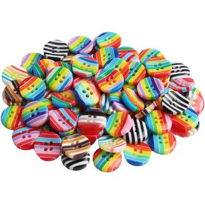 Wixine 50 قطعة من إكسسوارات الخياطة المختلطة من الراتنج، أزرار بأربعة فتحات، أزرار سترة واقية، أزرار قميص صيفي in Kuwait