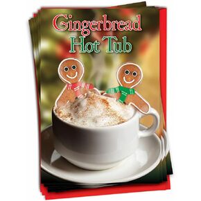 NobleWorks - 12 Funny Christmas Greeting Cards - Inappropriate Boxed Xmas Holiday Cards, Adult Humor with Envelopes (1 Design, 12 Cards) - Give a Sh-t B1380