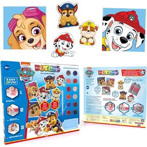 DIAMOND DOTZ ® - مجموعة أنشطة Dotzies Nickelodeon Paw Patrol Let's Play، مجموعات فنية ماسية للبالغين، مجموعات طلاء الماس للبالغين، مجموعات Diamond Dotz، لوحة الماس سهلة، لوحة الماس للبالغين،
