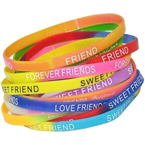 Find Line Silicone Friendship Band for Friendship Day Best Friends For Girls & Boys.