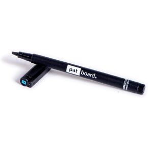 PATBOARD Non-permanent Markers Black 1x (1-2.5mm) - Wet Erase Pen - B