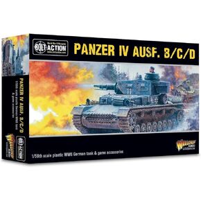 Warlord Games Bolt Action WWII Panzer IV Ausf. B/C/D Tank 1:56 Military Table Top Wargaming Plastic Model Kit for Adults