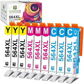 12-Pack 920XL Ink Cartridge Replacement for HP 920 XL 920 Ink Cartridges Combo Pack Work for HP Officejet 6000 6500 6500A 7000 7500A 7500 Printer (3BK/3C/3M/3Y)