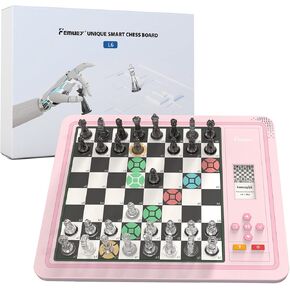 Electronic Chess Set, Electronic Chess Board Game, Computer Chess Game, Chess Set Board Game, Electronic Chess Set Game, Chess Sets Games Lovers, for Beginners Great Partner for Play and Practice.
