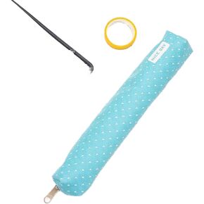 Blue Pencil Case, Cute Stationeries Pouch, Kawaii Pencil Pouch, Candy Color Pencil Box, Super Slim Pen Bag, Wave Point Cosmetic Bag Portable Pencil Pouch Organization, Storage and Transport