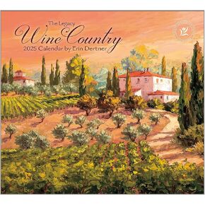 Legacy Wine Country 13 x 12 Paper 2025 Hanging Wall Calendar