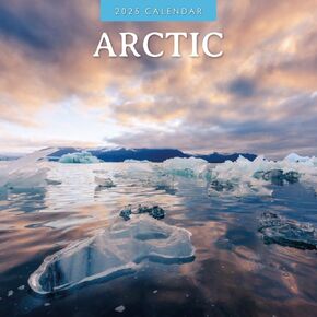 Red Robin 2025 Arctic Monthly Wall Calendar | 12" x 24" Open | Premium Thick & Sturdy Paper | Hangable 12 Month Calendar | Plastic Free | 4 Month Transition Page for 2024