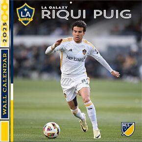 TURNER SPORTS La Galaxy Riqui Puig 2025 12x12 Player Wall Calendar (25998012233)