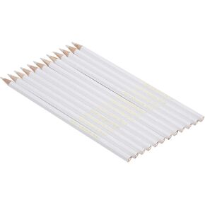 12Pcs Water Soluble Pencil White Sewing Marking Pencil Water Soluble Marking Pencil DIY Craft Markers Pencils for Tailor's Sewing Marking