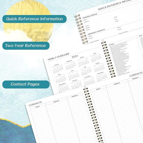 مخطط 2024-2025 - مخطط أكاديمي 2024-2025، يوليو 2024 - يونيو 2025، مخطط 2024-2025، 8 × 10 بوصة، 2024-2025 مخطط أسبوعي وشهري مع ورق سميك in Kuwait