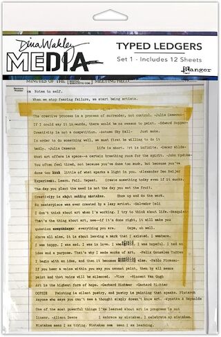 Ranger Dina Wakley Media Set 1 TYPED LEDGERS 12/SHT in Saudi Arabia