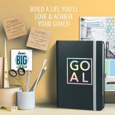 Boxclever Press Goal Planner – Luxury Undated Weekly Planner to Increase Productivity & Achieve your Goals. Weekly, Monthly, Quarterly Undated Planner with Vision Boards & Habit Trackers. 8.5 x 5.5ins in Saudi Arabia