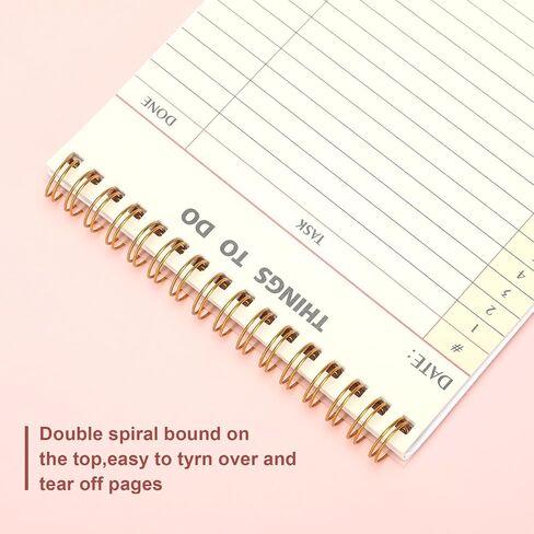 6 Pack Library Card Things to Do Notepad to Do List Notepad Daily Reminder Planner Memo Writing Pad Checklist Productivity Notebook Office List Planning Project Homework Pad for Daily Task (Simple) in Saudi Arabia