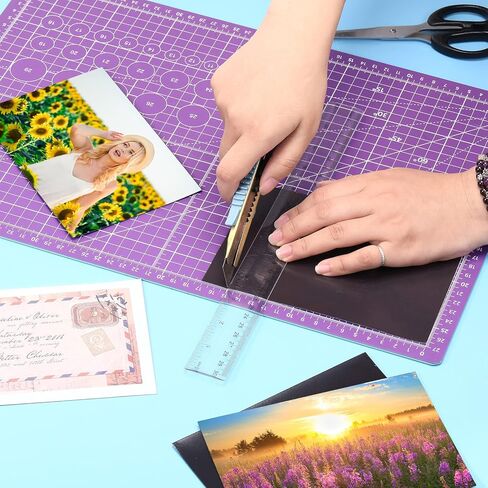 yahenda 40 ورقة لاصقة مغناطيسية 4 × 6 بوصة مغناطيس قابل للقطع للحرف اليدوية، سهل التقشير واللصق، ورق مغناطيسي مرن مع دعم ذاتي اللصق للصور، ختم معدني لتخزين القوالب المعدنية in Kuwait