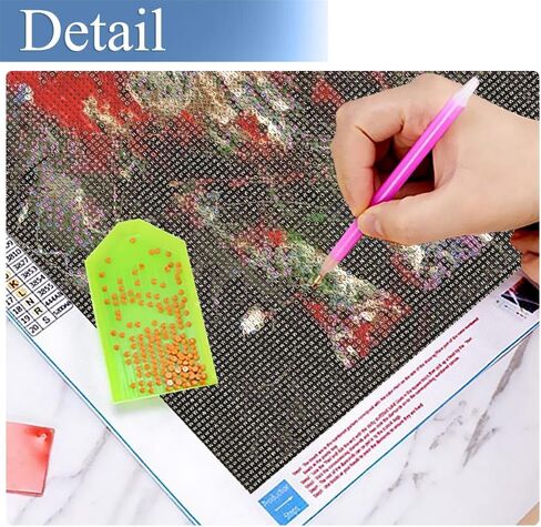 JFYHAB الأسد مجموعات الرسم الماسي للبالغين، 5D DIY الماس مجموعات الفن للمبتدئين جولة الحفر الكامل الماس اللوحة الحيوان للمنزل جدار الديكور هدية 12 × 16 بوصة in Kuwait