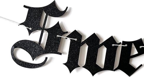 Happy Birthday Banner ,Gothic Letter Happy Birthday Banner,Boys Girls Women Men Happy Birthday Decoration,old english birthday banner in Saudi Arabia