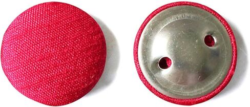 Round Handmade Button Brown Dupion Fabric Covered 12 Buttons for Sewing Scrapbooking Clothes Craft 1.4 cm/ 0.5 inch in Kuwait