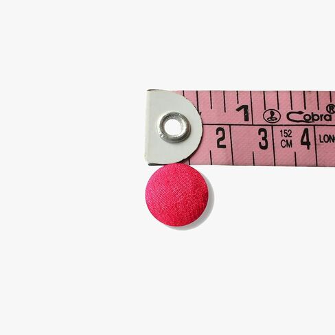 Round Handmade Button Brown Dupion Fabric Covered 12 Buttons for Sewing Scrapbooking Clothes Craft 1.4 cm/ 0.5 inch in Kuwait