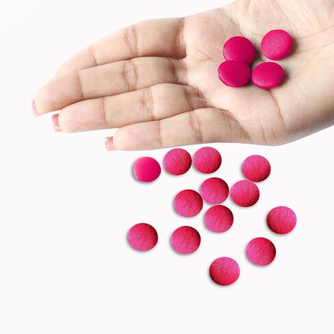 Round Handmade Button Brown Dupion Fabric Covered 12 Buttons for Sewing Scrapbooking Clothes Craft 1.4 cm/ 0.5 inch in Kuwait