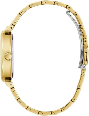GUESS Women's 34mm Watch - Silver Tone Bracelet Black Dial Silver Tone Case in Saudi Arabia