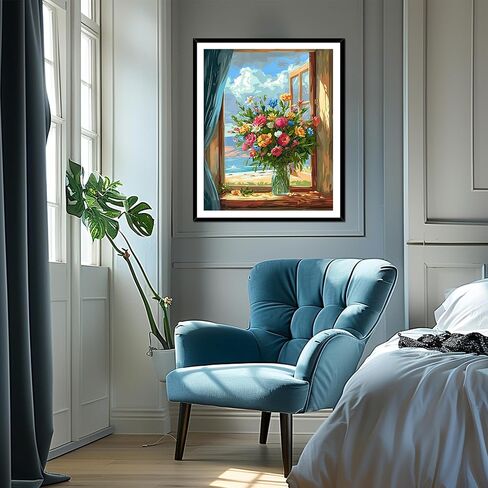 Great Smoky Mountains National Park Paint by Numbers Kit for Adults, Sunset Landscape DIY Paint by Number for Beginner, Forest Plant Acrylic Oil Painting Home Wall Decor(16×20inches, Unframe) in Kuwait