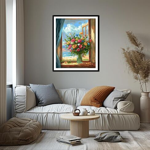 Great Smoky Mountains National Park Paint by Numbers Kit for Adults, Sunset Landscape DIY Paint by Number for Beginner, Forest Plant Acrylic Oil Painting Home Wall Decor(16×20inches, Unframe) in Kuwait