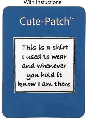Cute-Patch Memory Pillow Cover DIY Iron On Patch - This is A Shirt I Used to Wear and Whenever You Hold It Know I am There in Saudi Arabia