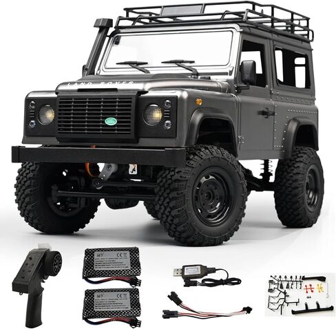 Skymaker 2024 New MN99S 1:12 RC Jeep Off-Road RC Car 4x4 2.4G نسبة كاملة 4WD تسلق سيارة RC زاحفة مع أضواء شاحنة بيك اب مع بطاريتين 1200 مللي أمبير في الساعة in Kuwait