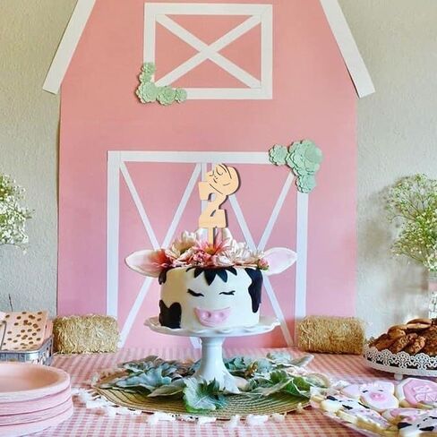 Wooden Cowboy 2nd Birthday Cake Topper, My 2nd Rodeo Birthday Party Decoration, Farm Decor Photo Prop Smash Cake Western World Little cowboy Baby Shower Party Supplies (Cowboy 2nd Topper) in Kuwait