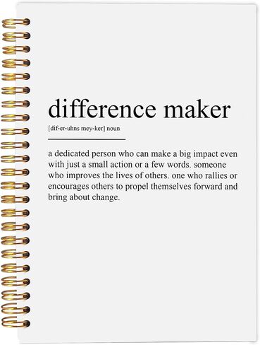 Thank You Gifts for Women Teacher Coworkers Nurses Mentor Coach Boss Manager, Difference Maker Gifts Spiral Notebook Journal 5.5x8.3 in Kuwait