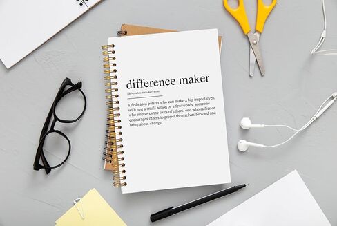 Thank You Gifts for Women Teacher Coworkers Nurses Mentor Coach Boss Manager, Difference Maker Gifts Spiral Notebook Journal 5.5x8.3 in Kuwait