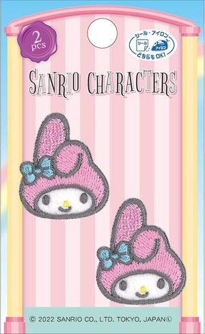 パイオニア(ワッペン) Pioneer SCW480-SCW49 Pioneer Sanrio Chromi 2 Piece Set Width 1.1 x Height 0.9 inches (28 mm) x Height 0.9 inches (23 mm), Sealing and Iron, Dual Use in Saudi Arabia