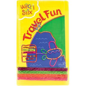 Wikki Stix Travel Fun Pak, 24 and 8-Page idea Booklet and playboard, Made in The USA!