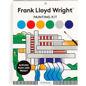 Mudpuppy Frank Lloyd Wright – Painting Kit with Illustrations of Geometric Patterns and Designs for Children Ages 5 and Up