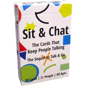 Sit and Chat: Couples Questions & Date Night Conversation Cards – Fun Relationship Communication Questions, Icebreaker Starter Cards for Couples, Families, & Getting to Know You, Converse and Connect