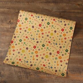 CCXSY Happy Birthday Wrapping Paper,Kraft Paper Music Colour Lines 27x20 Inch Folding Packaging 10 Sheets