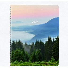 Brownline 2024 Essential Weekly Planner, Appointment Book, 12 Months, January to December, Twin-Wire Binding, 11" x 8.5", Mountain Blue (CB950G.03-24)