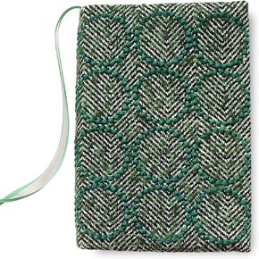 Planner Cover for A5,Mina Perhonen Cotton Embroidery Notebook Cover,[A5 Cover Only] Green Tamb