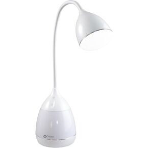 OttLite Mood LED Desk Lamp with Color Changing Base – Charging USB Port, Touch Activated Controls, Flexible Neck, ClearSun LED Light, for Work, Study, Reading