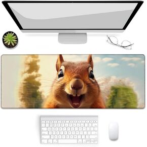 Gaming Mouse Pad, Lion Large Mouse Pad, Desk Mat, Non-Slip Rubber Base MousePads for Computers Laptop Office School Home Accessories Decor 31.5" x 11.8"