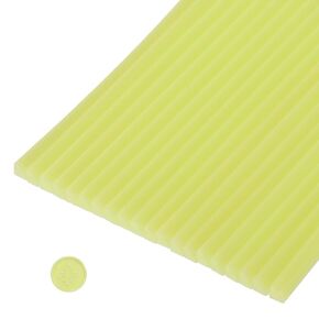 MECCANIXITY 30 Pcs Fluorescent Red 1/4 Cylinder Sealing Wax Stick Glue Gun Wax Seal Rod Craft Adhesive Waxing for Letter Seal Wax Stamp,Wedding Invitations, Packaging Decoration