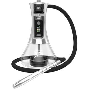 Xtra Electronic Shisha - Electric Portable Hookah Set for Travel - Portable Electric Hookah Set with Hose, Pipe, Mouthpiece, Pod, Coils, Cleaning Tools, Carrying Case, Rechargeable Battery - Easy Assembly, No Coal Needed. in Kuwait