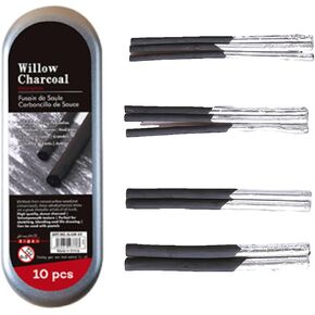 Willow Charcoal Sticks, 10PCS Willow Charcoal Pencils for Artists Drawing, Sketching in Saudi Arabia