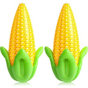 Deekin 2 PVC Corn Balloons Inflatable Corn Cob 24" x 13" Blow up Corn Decorations Balloons for Farm Fall Thanksgiving Party Decoration Supplies