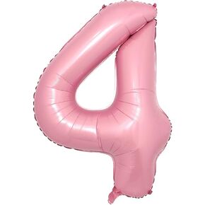 16 Inch Pink Foil Number Balloons Digital Globos Birthday Wedding Party Decorations Ballons Baby Shower Supplies (16 inch 1 Pink)