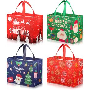 12 Pcs Gift Bags Non-woven Reusable Gift Bags as Birthday Bag, Favor Bags, Goodie bags for Wedding