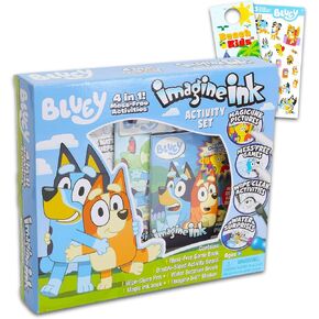 مجموعة أنشطة Bluey Ultimate - حزمة تحتوي على كتب تلوين Bluey Imagine Ink وملصقات وألعاب وألغاز ورسم والمزيد | أنشطة بلوي للبنين والبنات والأطفال in Kuwait