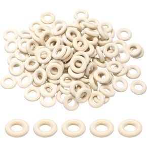 uxcell 250 PCS 20mm /0.8in inch Natural Wood Craft Ring, Small Wooden Rings Circle, Unfinished Solid Wood Pendant Connectors for DIY Craft, Macrame, Ring Pendant and Jewelry Making